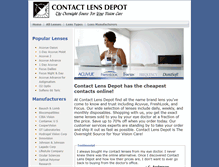 Tablet Screenshot of lensdepot.com